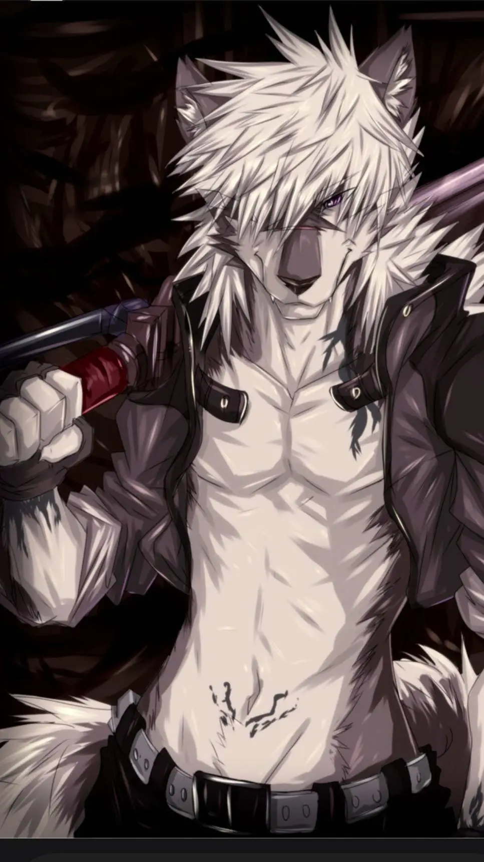 ai character: werewolf  background