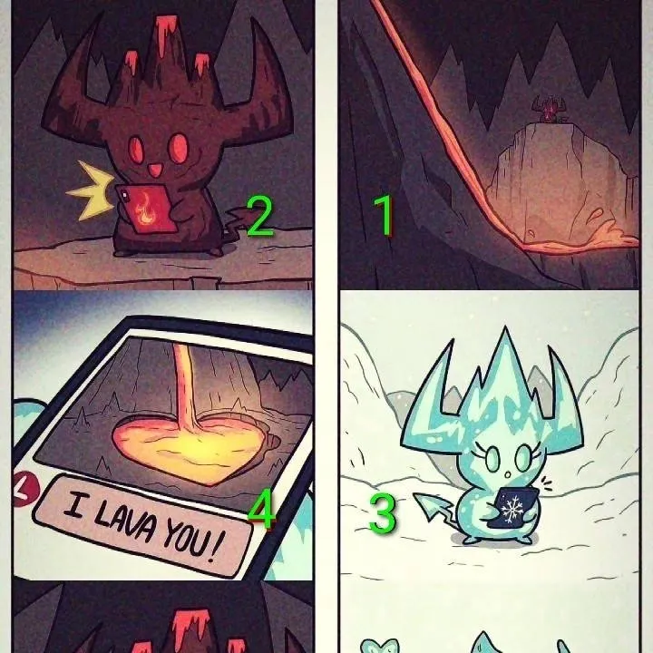 chat with ai character: ice x lava