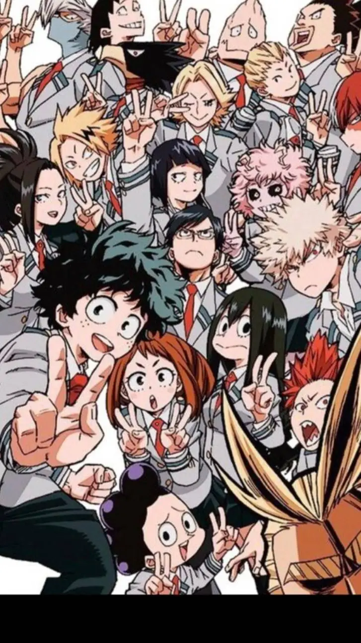 ai character: MHA🤍❤️🧡💚 background