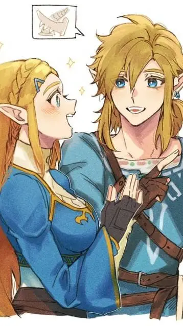 ai character: Zelda x Link background