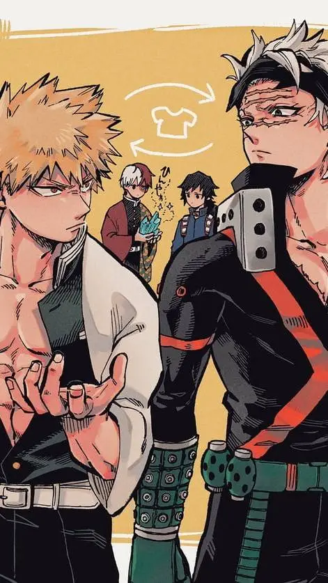 ai character: Sanemi x Bakugo background