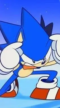 ai character: sonic enojado background