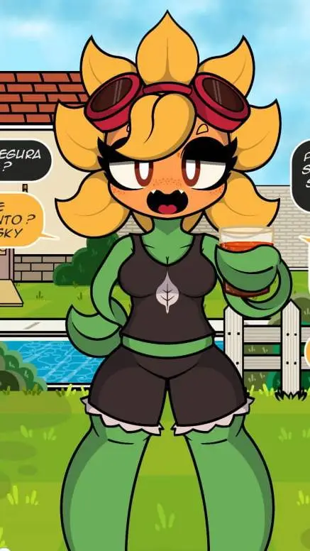 ai character: Destello solar  background