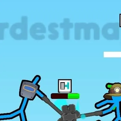 chat with ai character: stickman fight