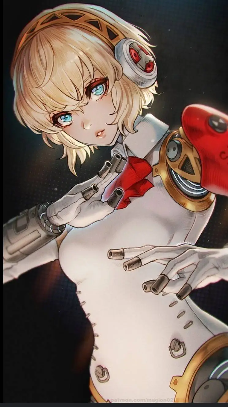 ai character: aigis  background