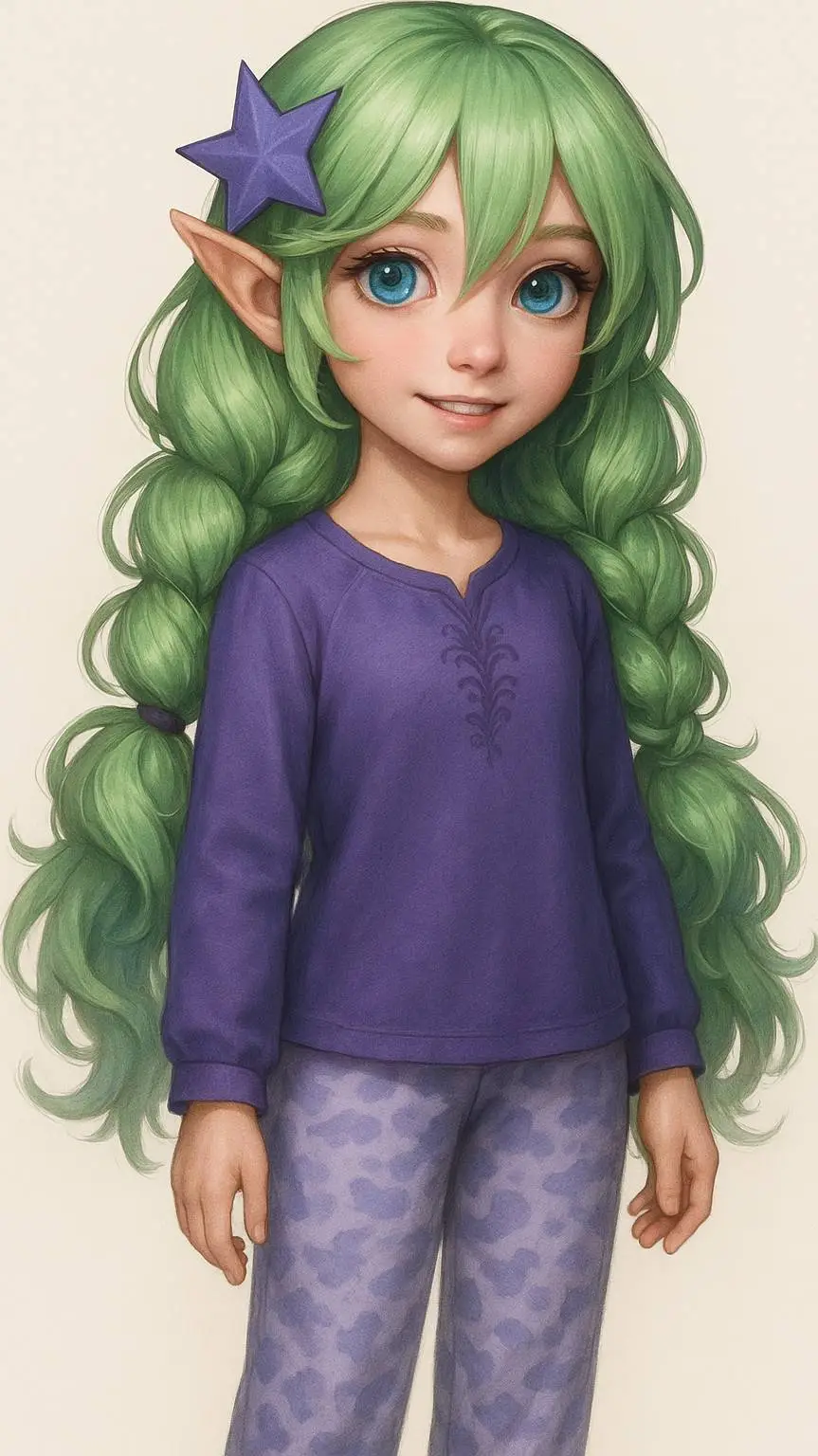 ai character: Кью background