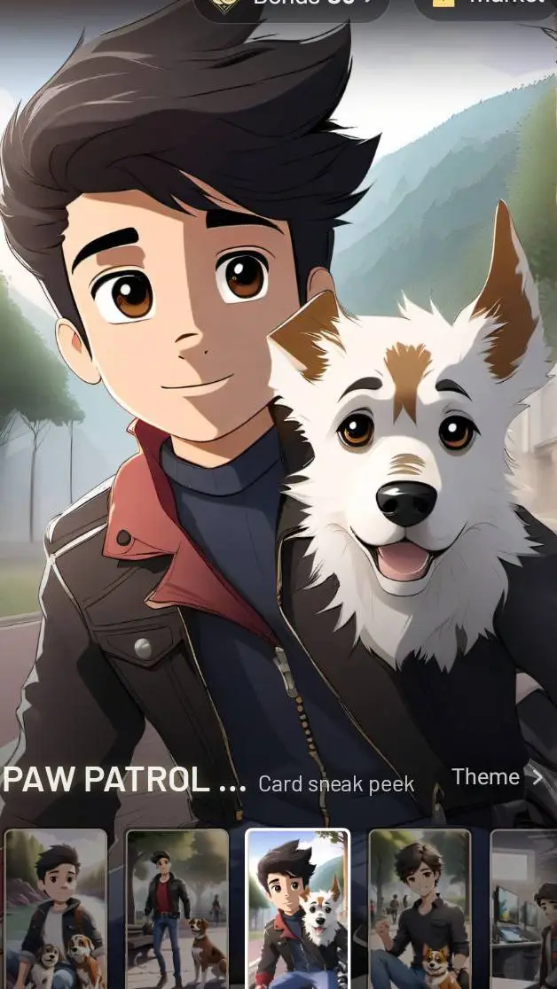 ai character: martin  background