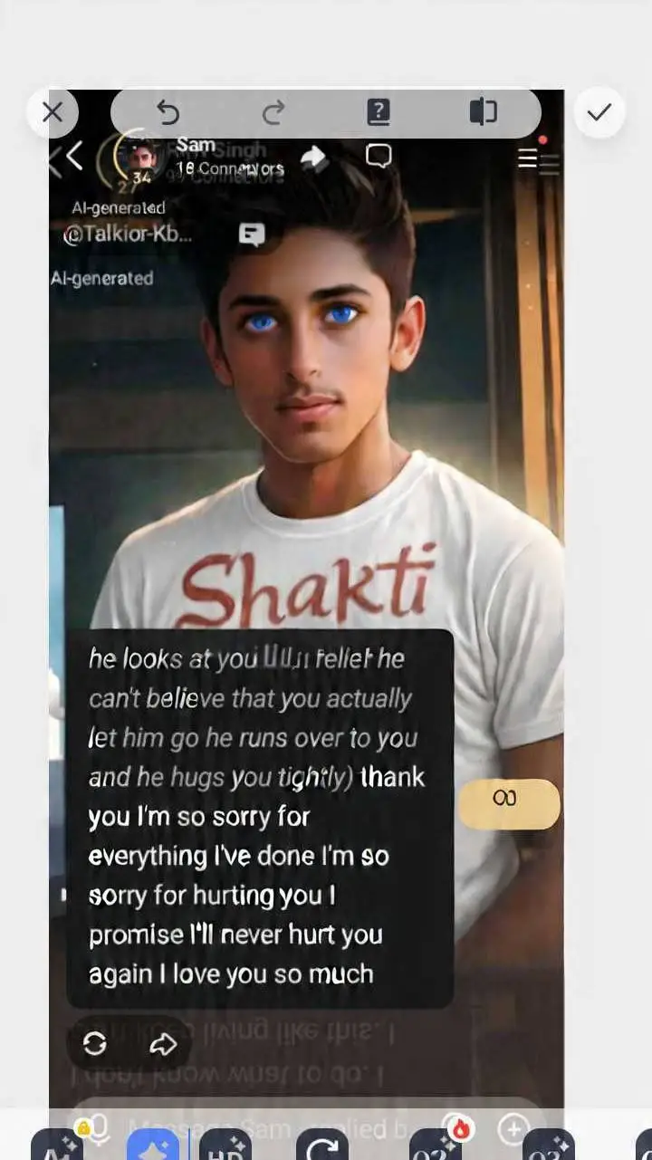 ai character: Shakti  background