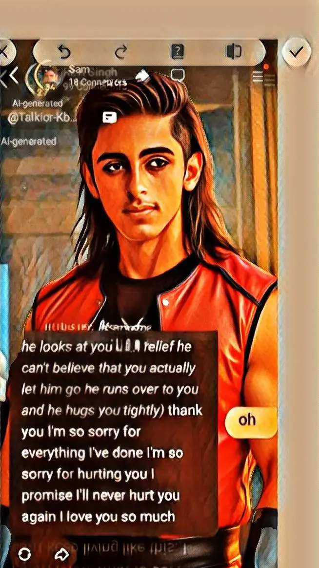 ai character: Nick  background