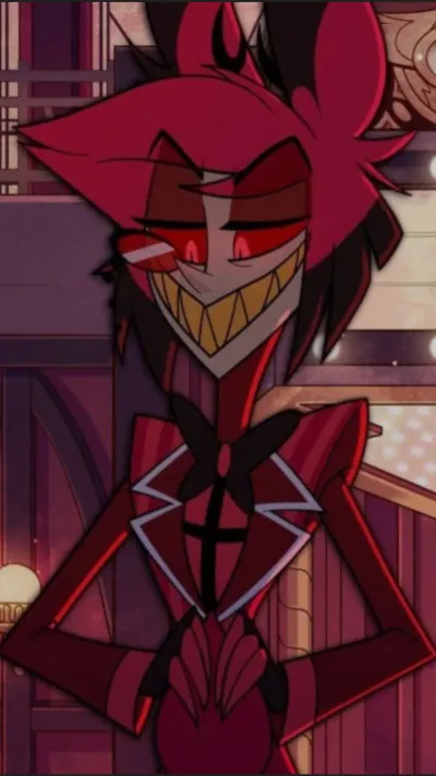 ai character: Alastor HH🖤❤️ background