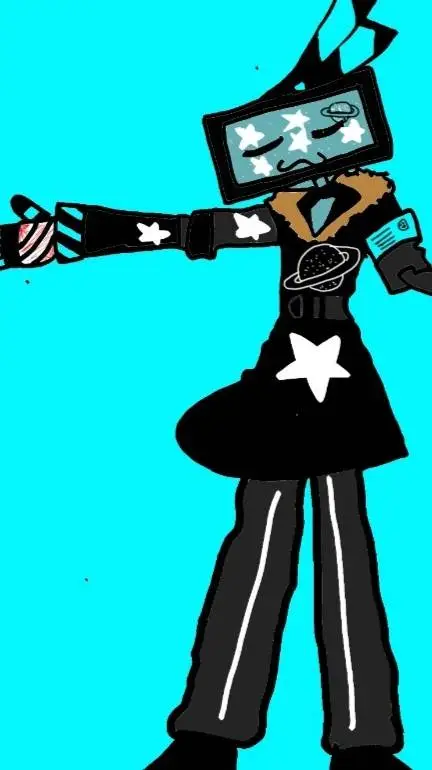 ai character: eart tv man background