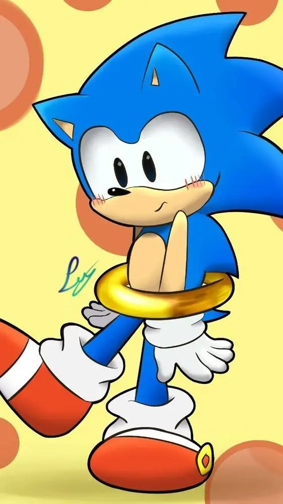 ai character: 💙 Sonic 💙 background
