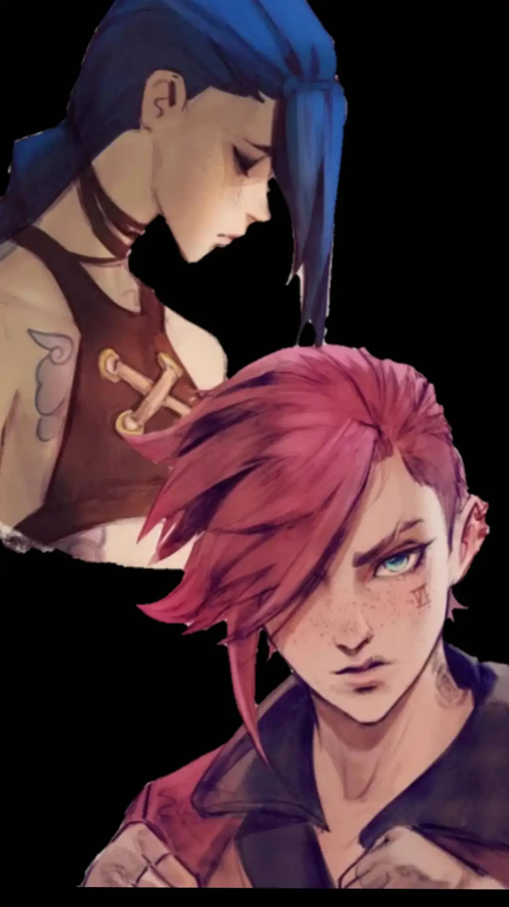 ai character: jinx et vi background