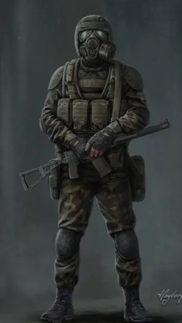 ai character: Военный background