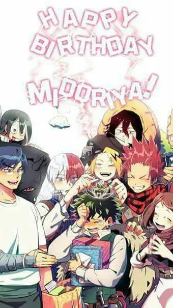 ai character: MHA cumpleaños 🎂 background