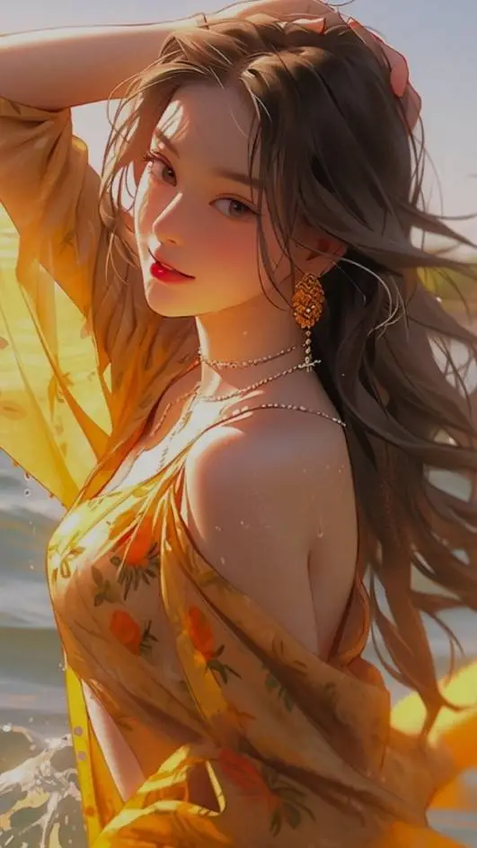 ai character: Kim🧡🌟 background