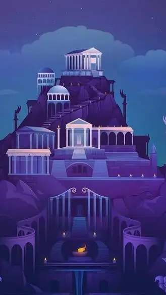 ai character: Olympus  background