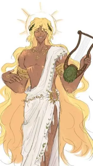 ai character: Apollo  background