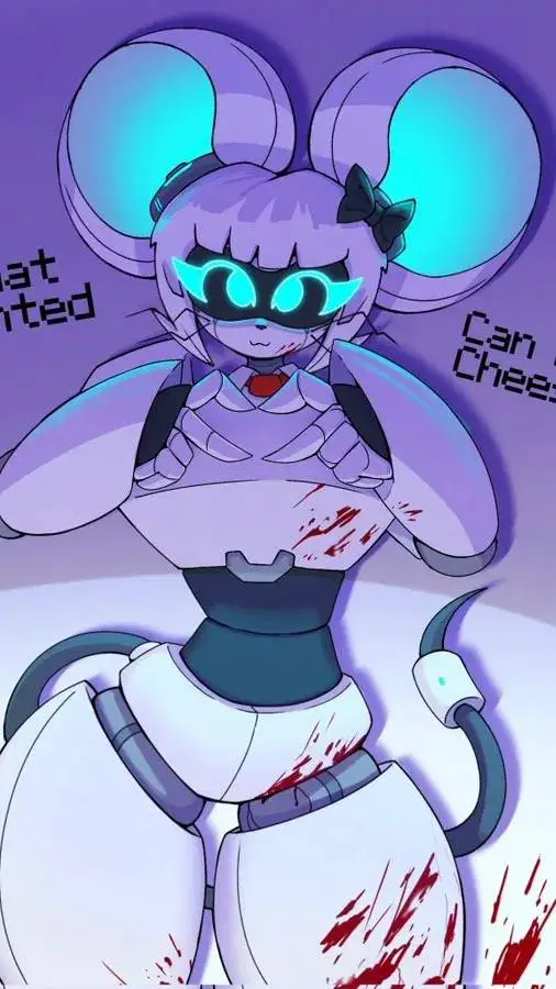 ai character: robot mouse background