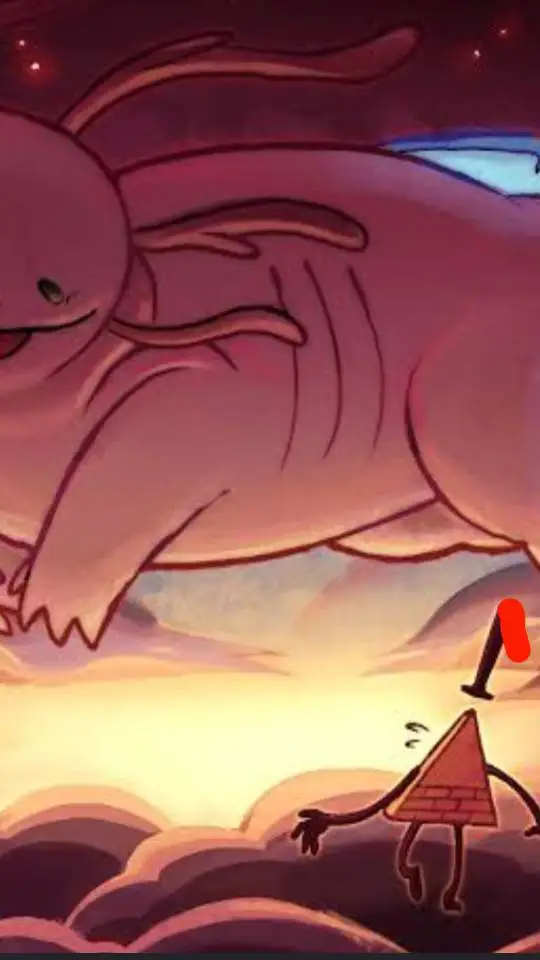 ai character: Axolotl  background