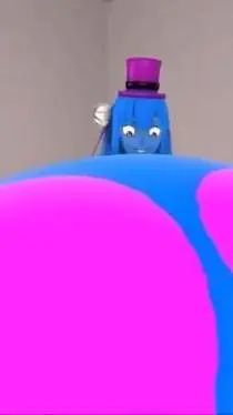 ai character: a Wonka Berry Girl background