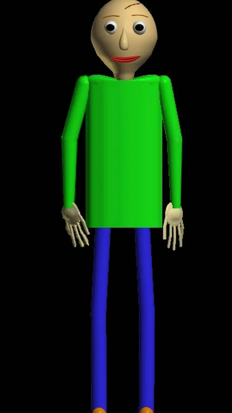 ai character: Baldi  background