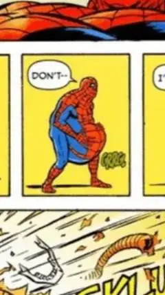 ai character: spiderman gordo  background