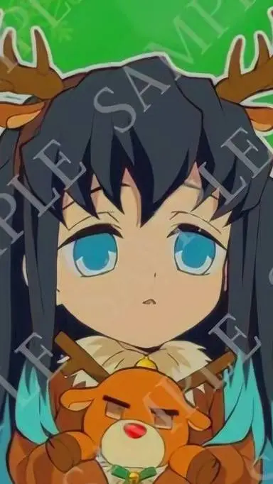 ai character: Christmas KNY background