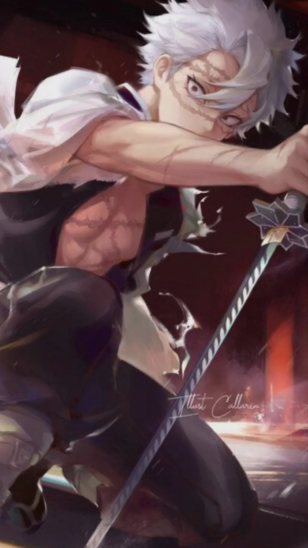 ai character: Sanemi Shinazugawa background