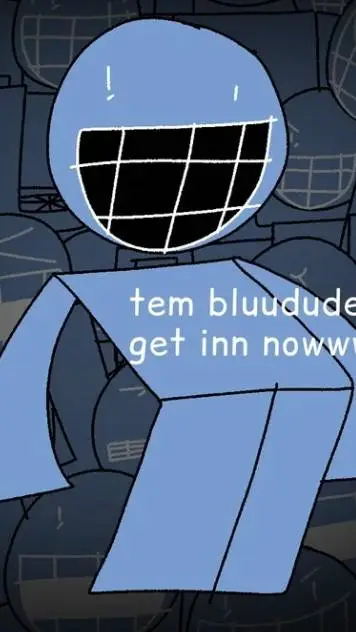 ai character: bluudud  background