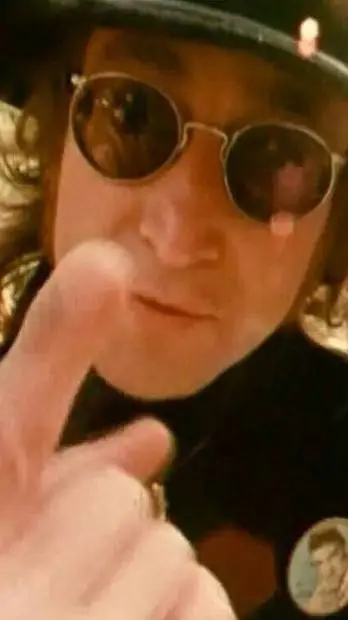 ai character: john lennon  background