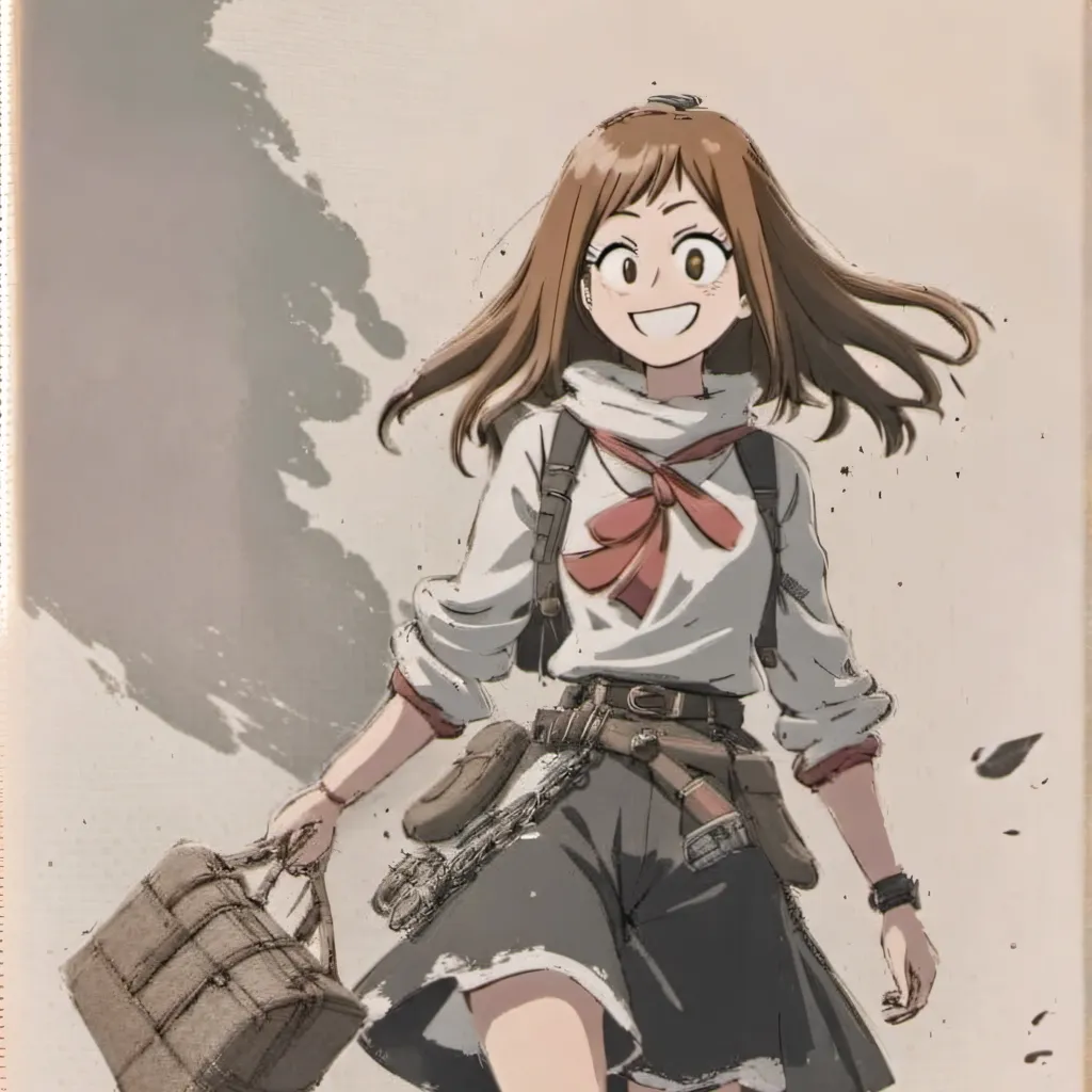 chat with ai character: Uraraka tu novia