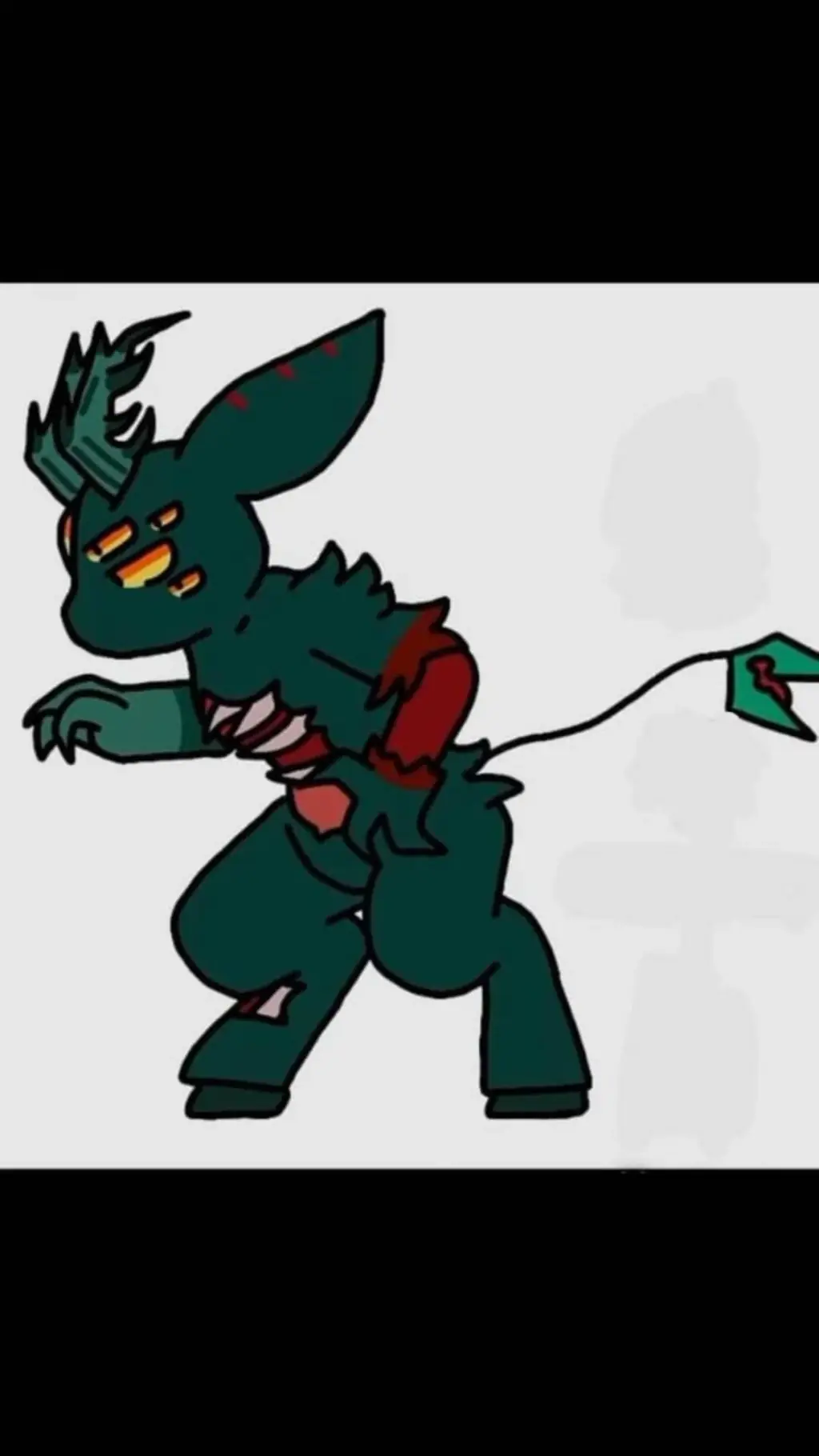 ai character: zombie reindeer background