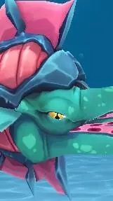 ai character: kraken hungryshark background