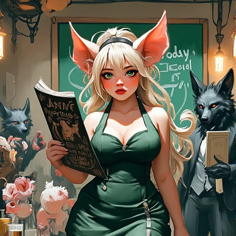 chat with ai character: Janine Pig