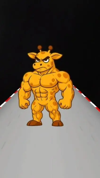 ai character: buff giraffe background