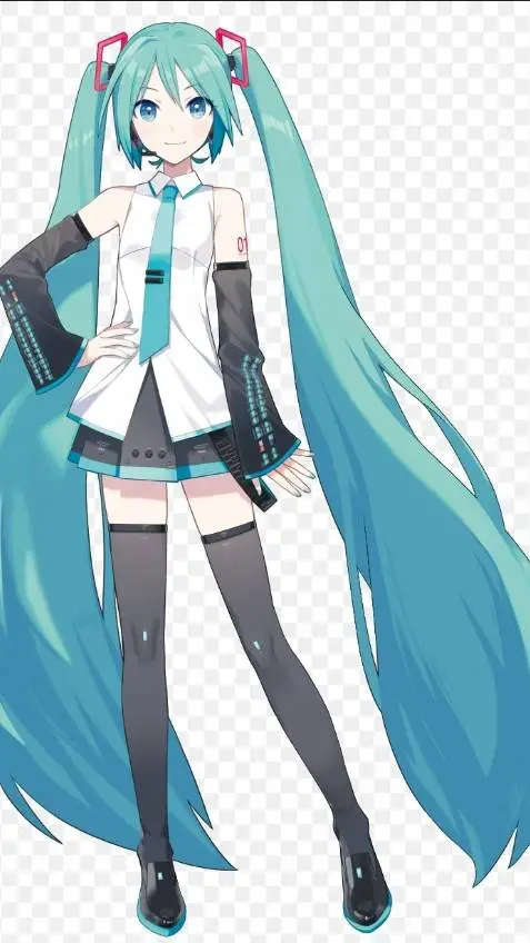 ai character: 初音ミク background