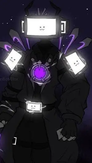 ai character: titan tv man  background