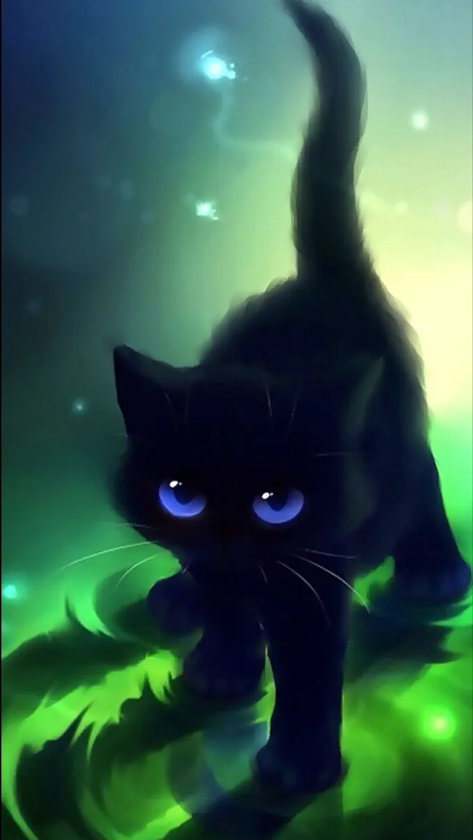 ai character: Pretty litle cat background