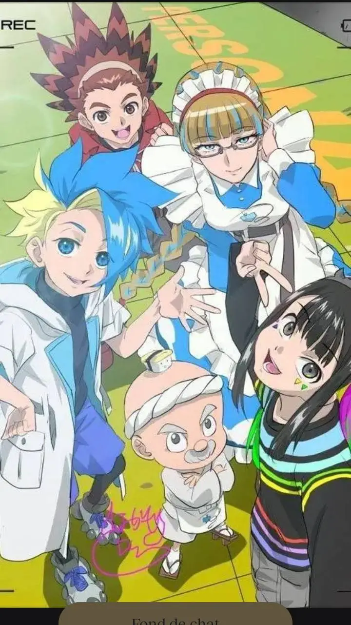 ai character: beyblade X  background