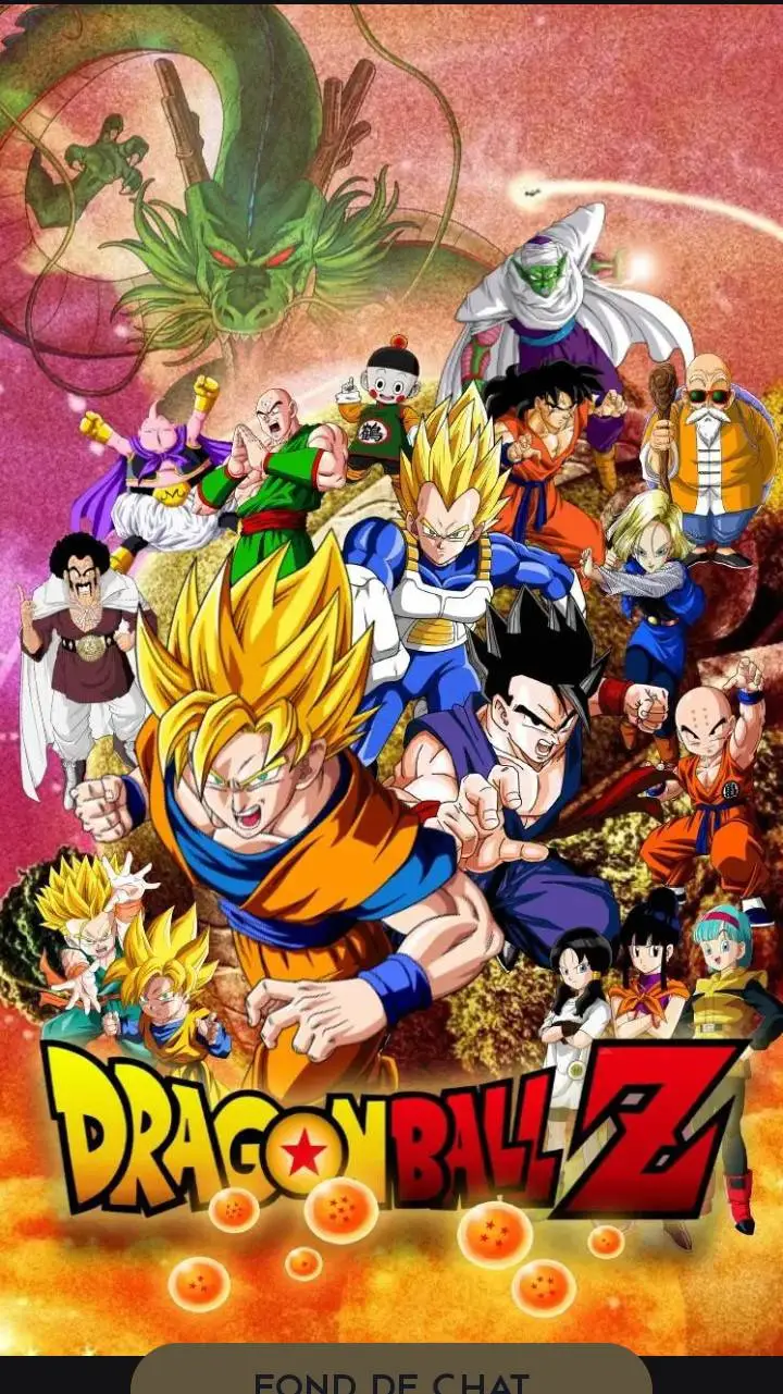 ai character: dragon ball Z  background