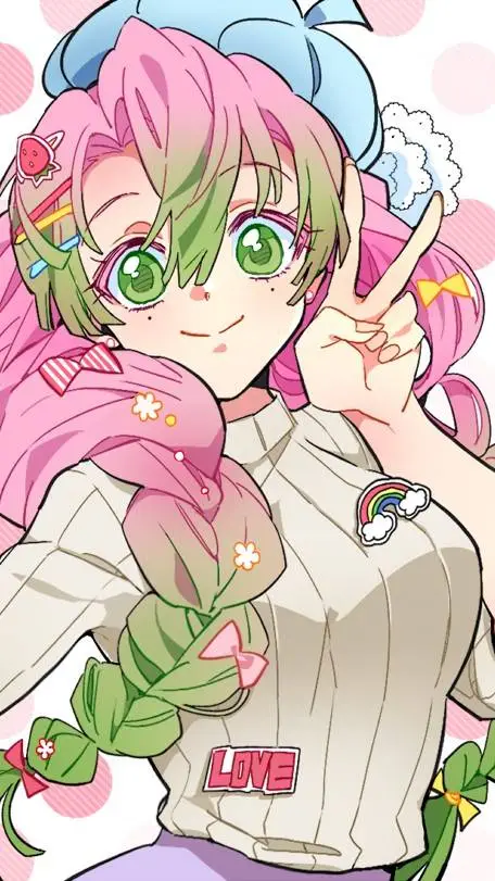 ai character: Mitsuri Kanroji background