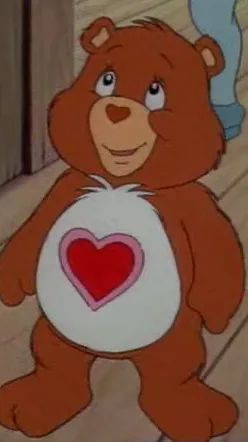 ai character: Tenderheart bear background