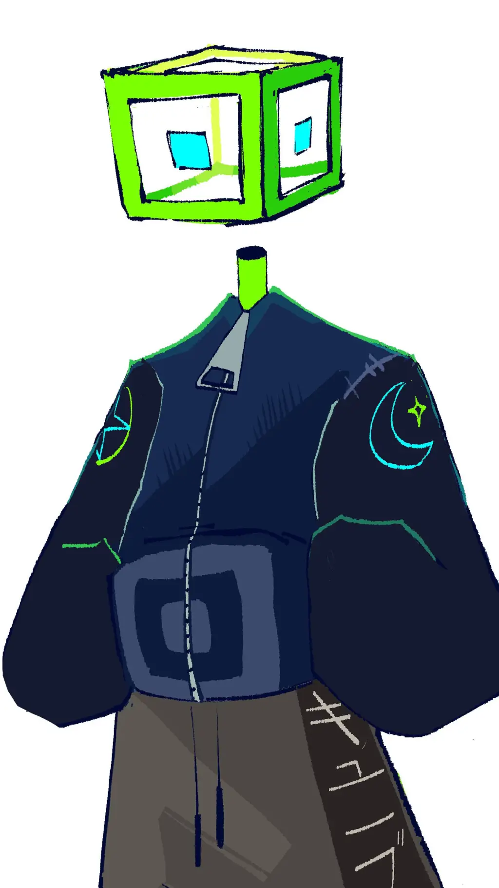 ai character: Geometry Dash background