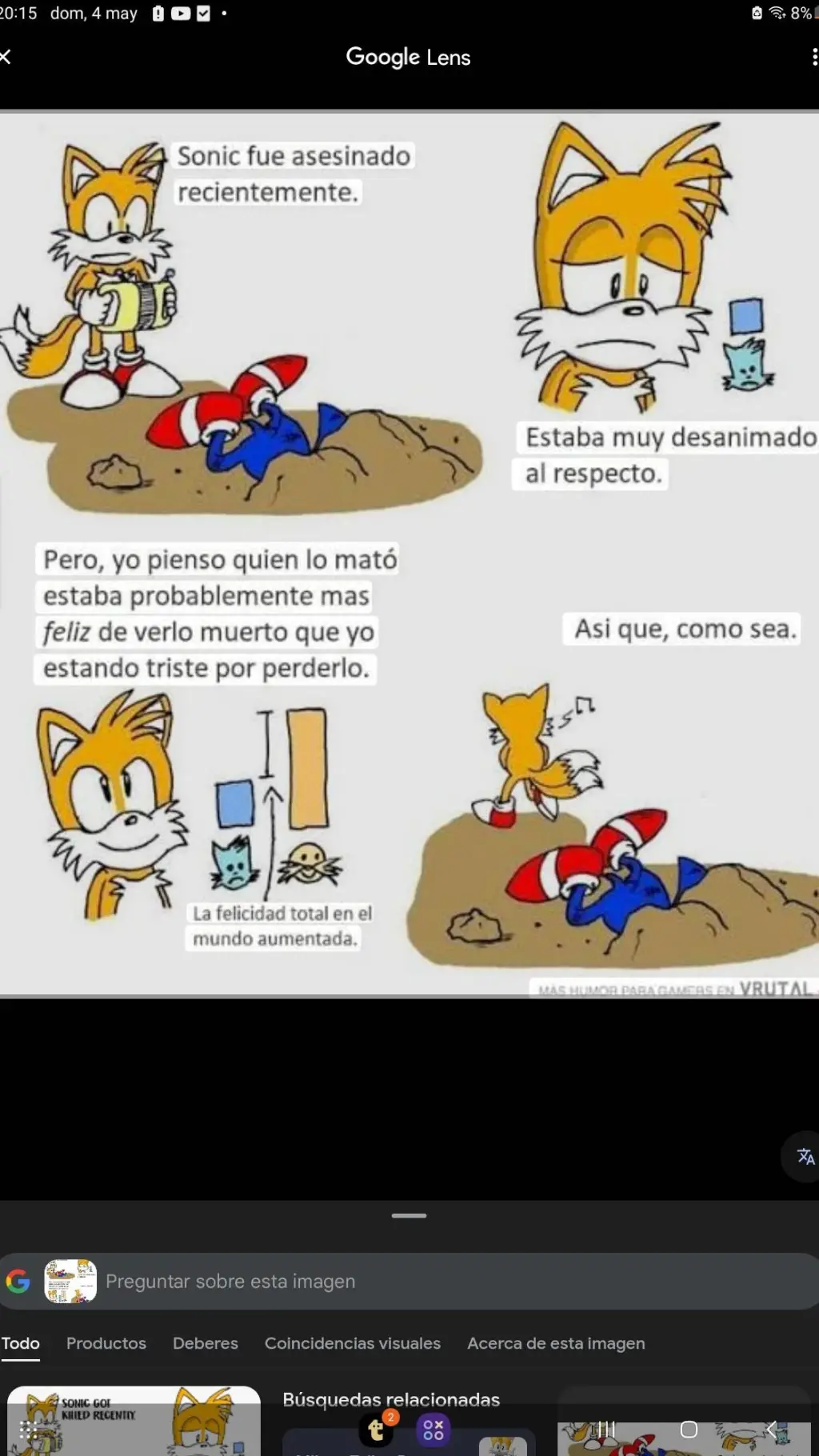ai character: Tails inteligente  background