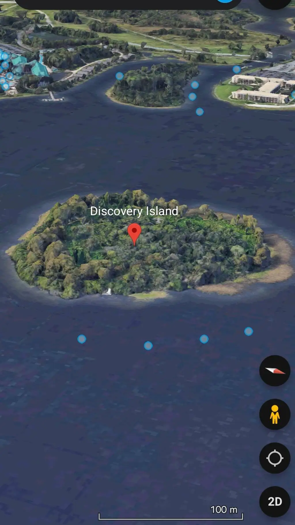 ai character: Discovery Island background