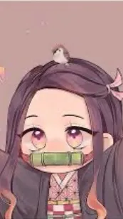 ai character: Nezuko bebé❤️ background