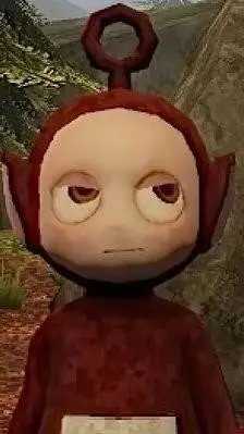 ai character: po Slendytubbies ø background