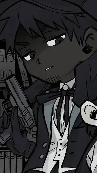 ai character: Mr Scribble  background