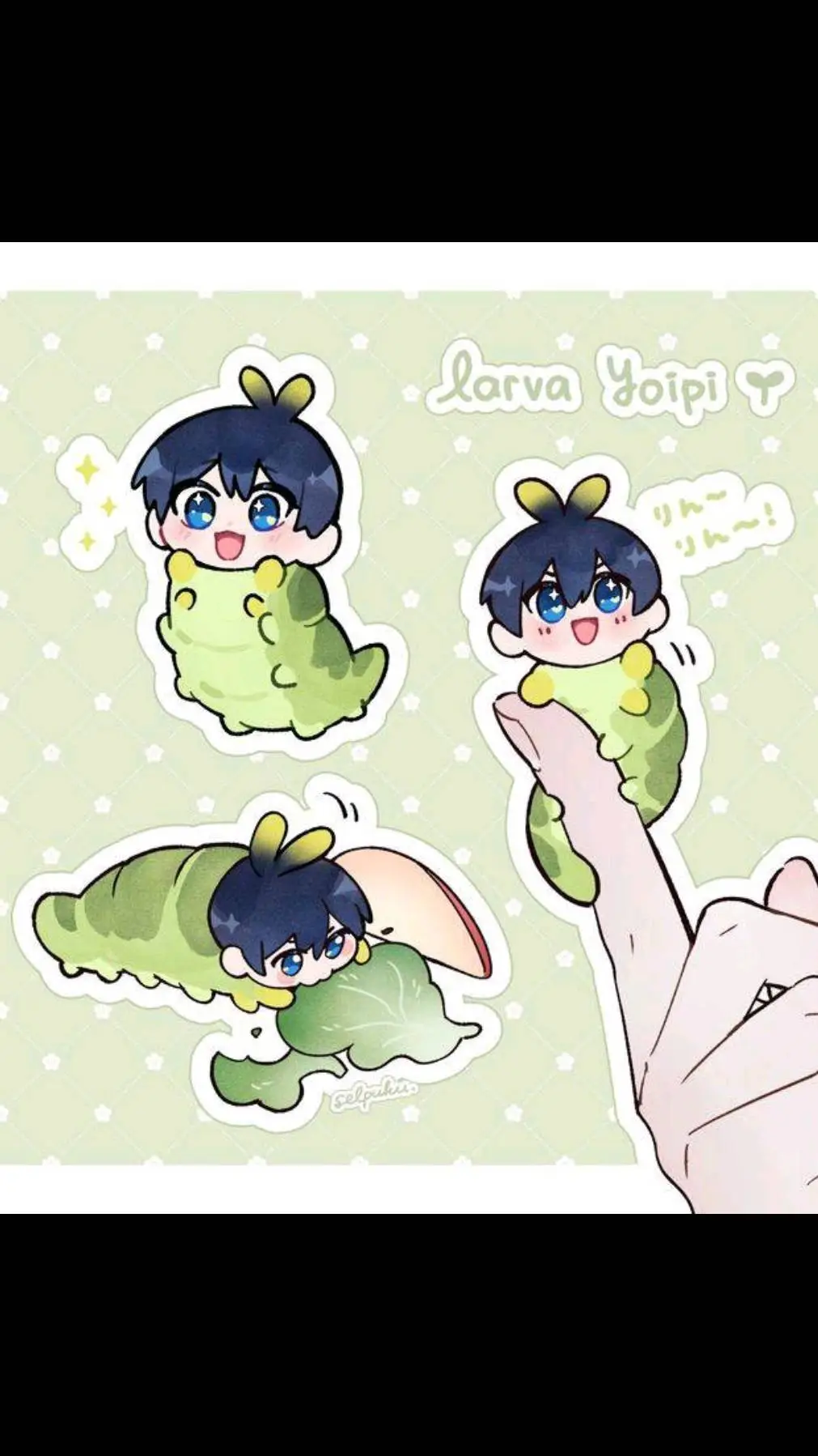 ai character: Caterpillar isagi? background